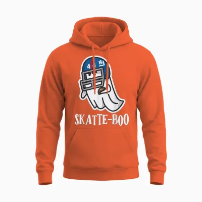 Cam Skattebo, Skatte-Boo Ghost Unisex Hoodie - Orange