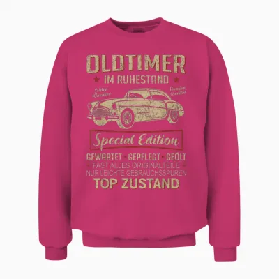 Oldtimer Im Ruhestand Pensionär Rente Rentner Spruch Unisex Sweatshirt - Heliconia
