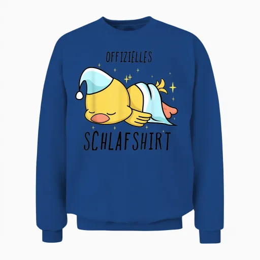 Duck Pyjamas T-Shirt, Gray, S Unisex Sweatshirt - Royal