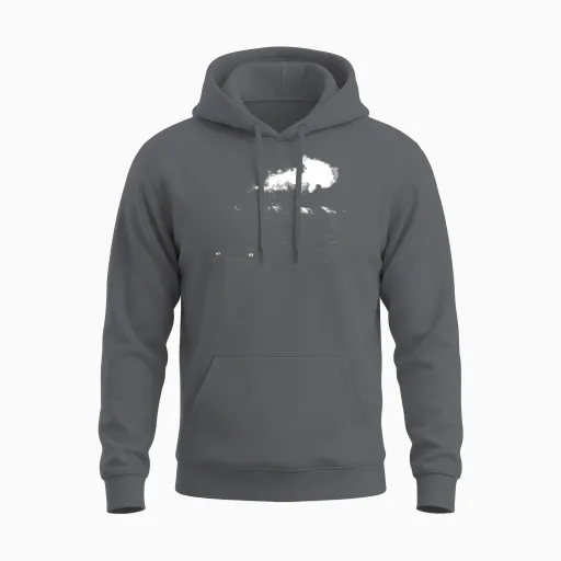Train Unisex Hoodie in Charcoal