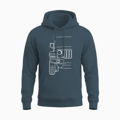 Jeep Wrangler 4x4 off Road Unisex Hoodie - Dark Heather