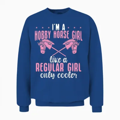 Funny Hobby Horsing Cute Hobby Horse for Girls Unisex Sweatshirt - Royal