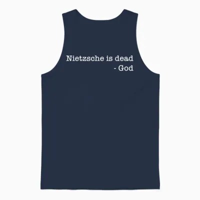 Philosophie Theorie Philosoph Nietzsche Ist Tot - Gott Unisex Tank Top - Navy