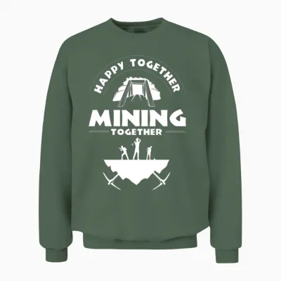 Gold Mining Miner Unisex Sweatshirt - Military Green