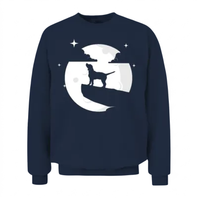 Dogfather Dog Daddy Dog Mom Dog Lover Beagle Dog Unisex Sweatshirt - Navy