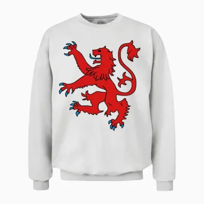 Scottish Lion Unisex Sweatshirt - White