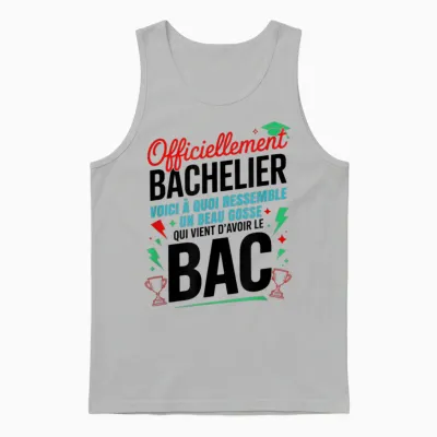 Bac 2025 Bachelor 2026 Baccalaureate Congratulations Bac Humor Unisex Tank Top - Ash