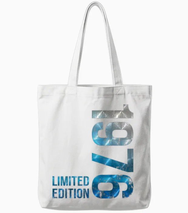 50 Ans Anniversaire Homme Femme Millésime 1976 Tote Bags in White