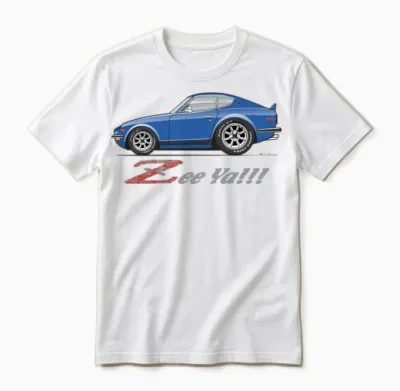 Zee Ya Blue Unisex T-Shirt - White