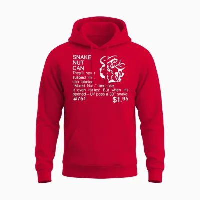 Snake Nut Can - W Unisex Hoodie - Red