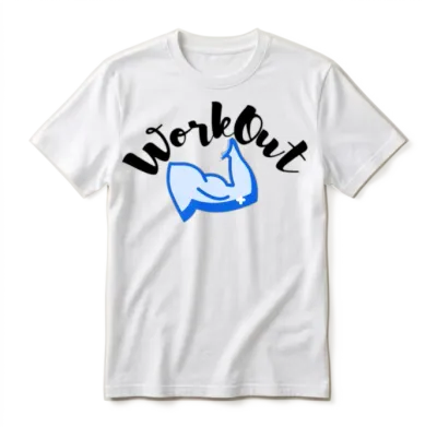 Workout Muscles Fitness Gym Unisex T-Shirt - White