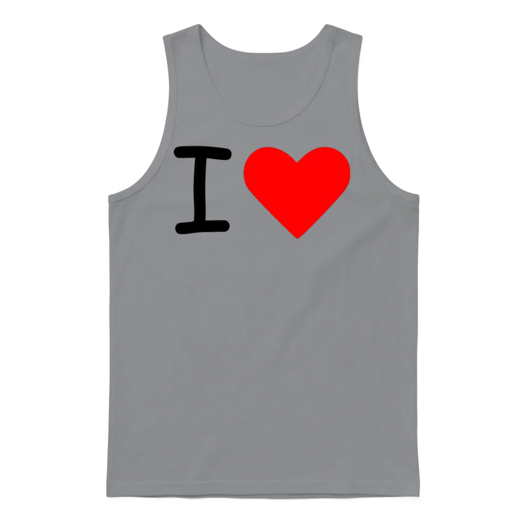 I Heart Unisex Tank Top - Sport Grey