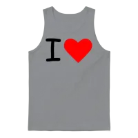 I Heart Unisex Tank Top - Sport Grey – 1