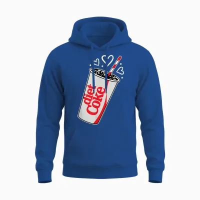 Coca-Cola - Diet Coke Heart Bubbles Unisex Hoodie - Royal