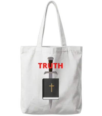 Truth Tote Bags - White