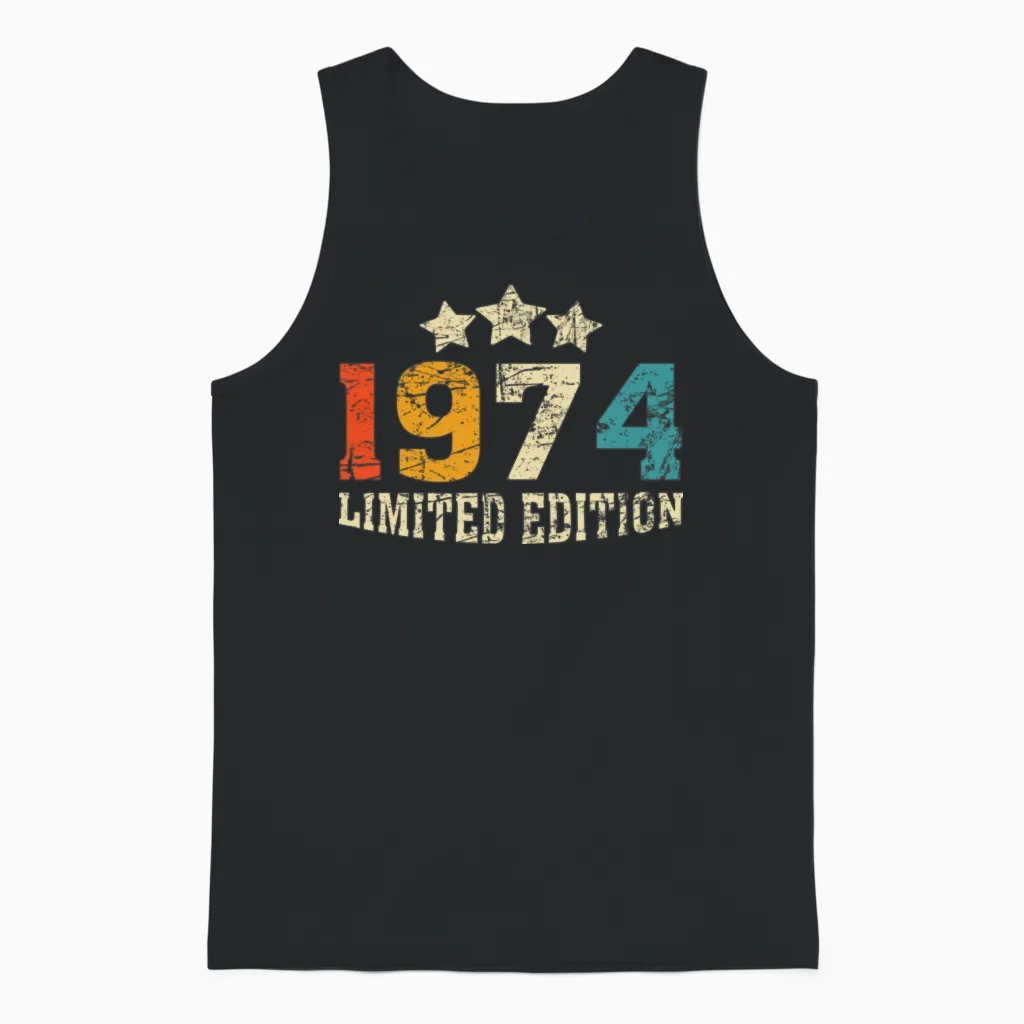 Limited Edition 1974 Unisex Tank Top in Black