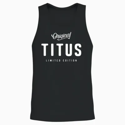 Original Titus Lustiger Name Titus Unisex Tank Top - Black