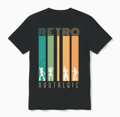 Retro Nostalgic Unisex T-Shirt - Black