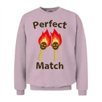 Perfect Match Unisex Sweatshirt - Light Pink