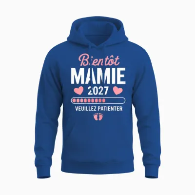 Femme Bientot Mamie 2027 Annonce Grossesse Mamie 2027 Unisex Hoodie - Royal