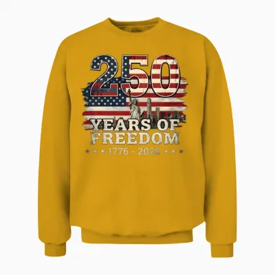 250 Years of Freedom Unisex Sweatshirt - Gold