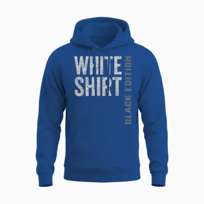 Weisses Shirt Black Edition - White Shirt Black Edition Unisex Hoodie - Royal