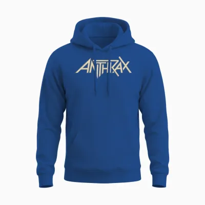 Anthrax Tan Logo T-Shirt, Brown Unisex Hoodie - Royal