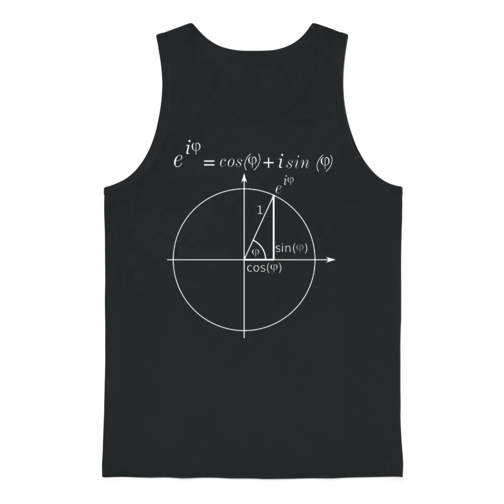 Einheitskreis Eulerische Formel Unisex Tank Top - Black