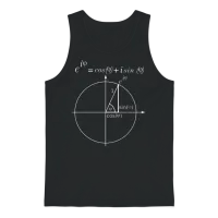 Einheitskreis Eulerische Formel Unisex Tank Top - Black – 1