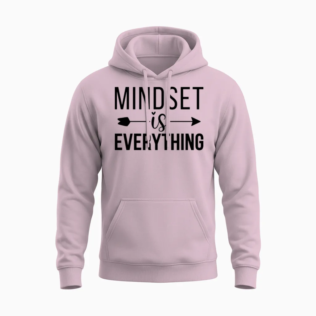 Mindset Everything Unisex Hoodie in Light Pink