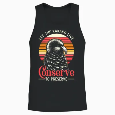 Endangered Species Kakapo Animal Rights Activist Unisex Tank Top - Black