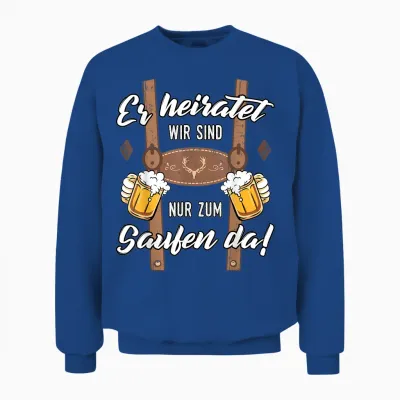 Team Bräutigam Shirt Jga Männer T-Shirt Junggesellenabschied Unisex Sweatshirt - Royal