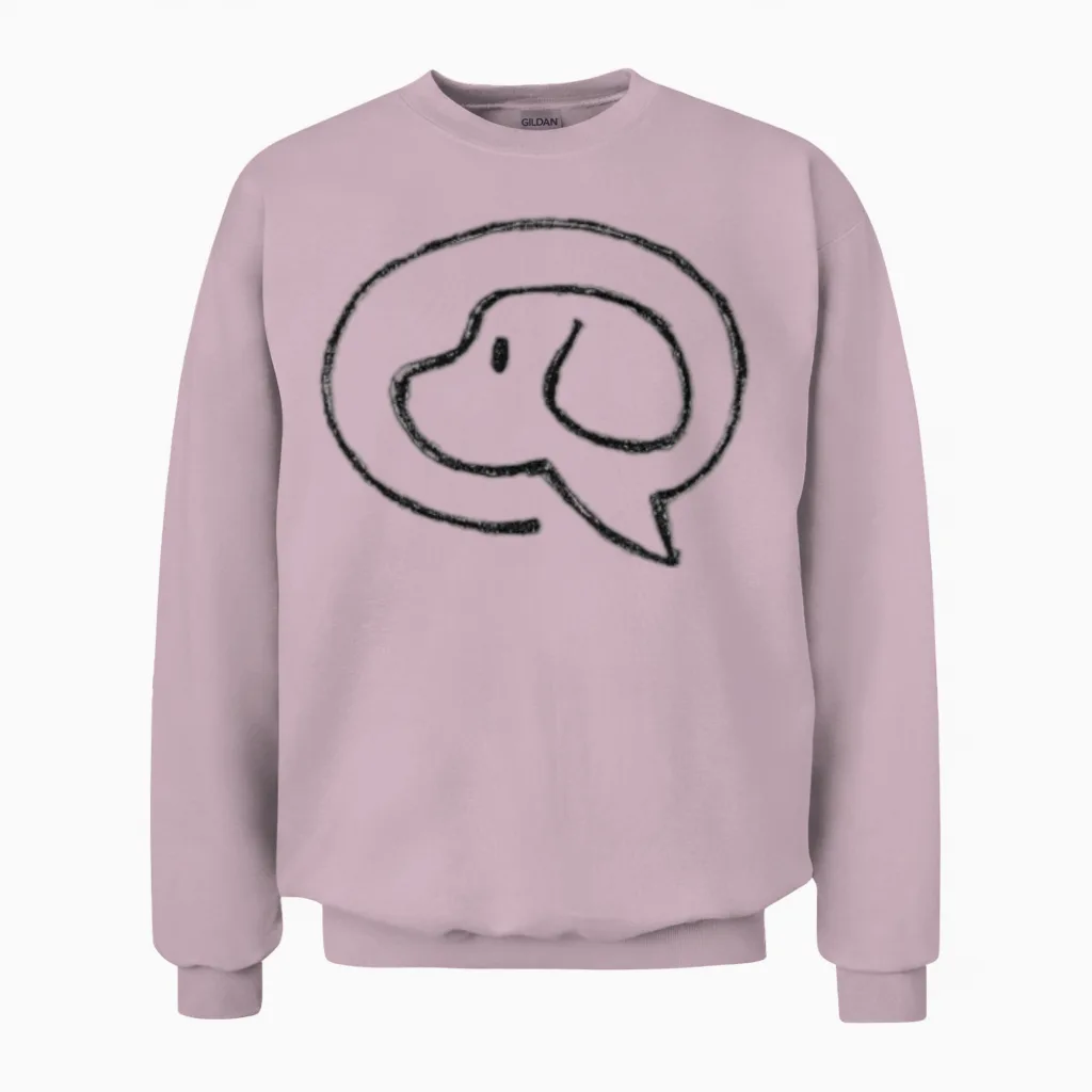 Pet Dog - Lovers Unisex Sweatshirt in Light Pink