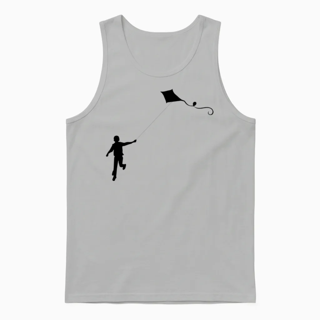 Kite Unisex Tank Top in Ash