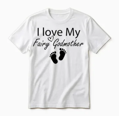 I Love My Fairy Godmother Funny Godmother Gift Unisex T-Shirt - White