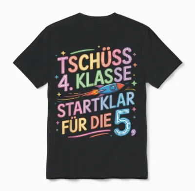 Abschluss Grundschule 2026 Grundschule Absolvent Abgänger Unisex T-Shirt - Black