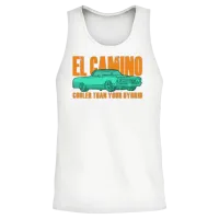 El Camino Cooler Than Hybrid Unisex Tank Top - White – 2