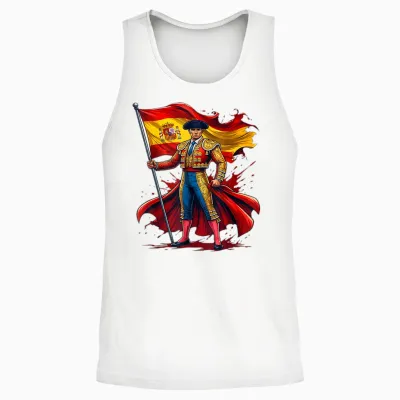 Spanien T-Shirt, Spanische Kleidung, Spanien Hemden Für Männer Spanien Unisex Tank Top - White