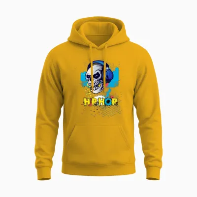 Hip Hop Unisex Hoodie - Gold