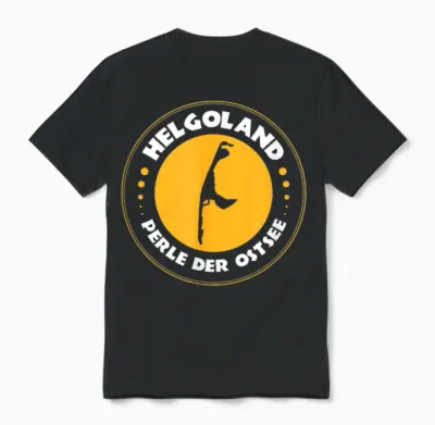 Lustiges Motiv Helgoland/sylt Perle Der Ostsee Unisex T-Shirt - Black