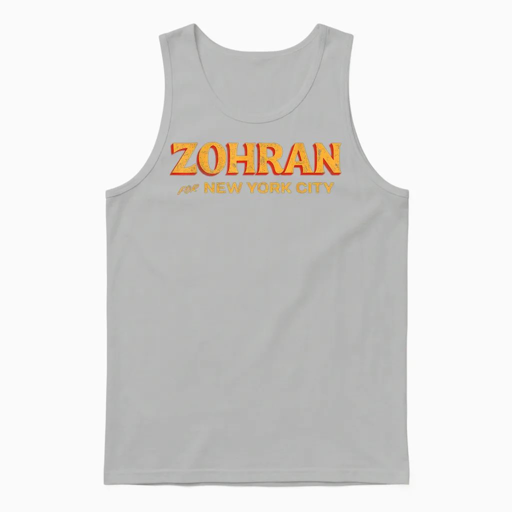 Zohran Mamdani Unisex Tank Top in Ash