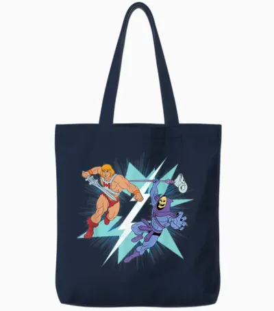 Die Meister Des Universums He-Man Gegen Skeletor Tote Bags - Navy