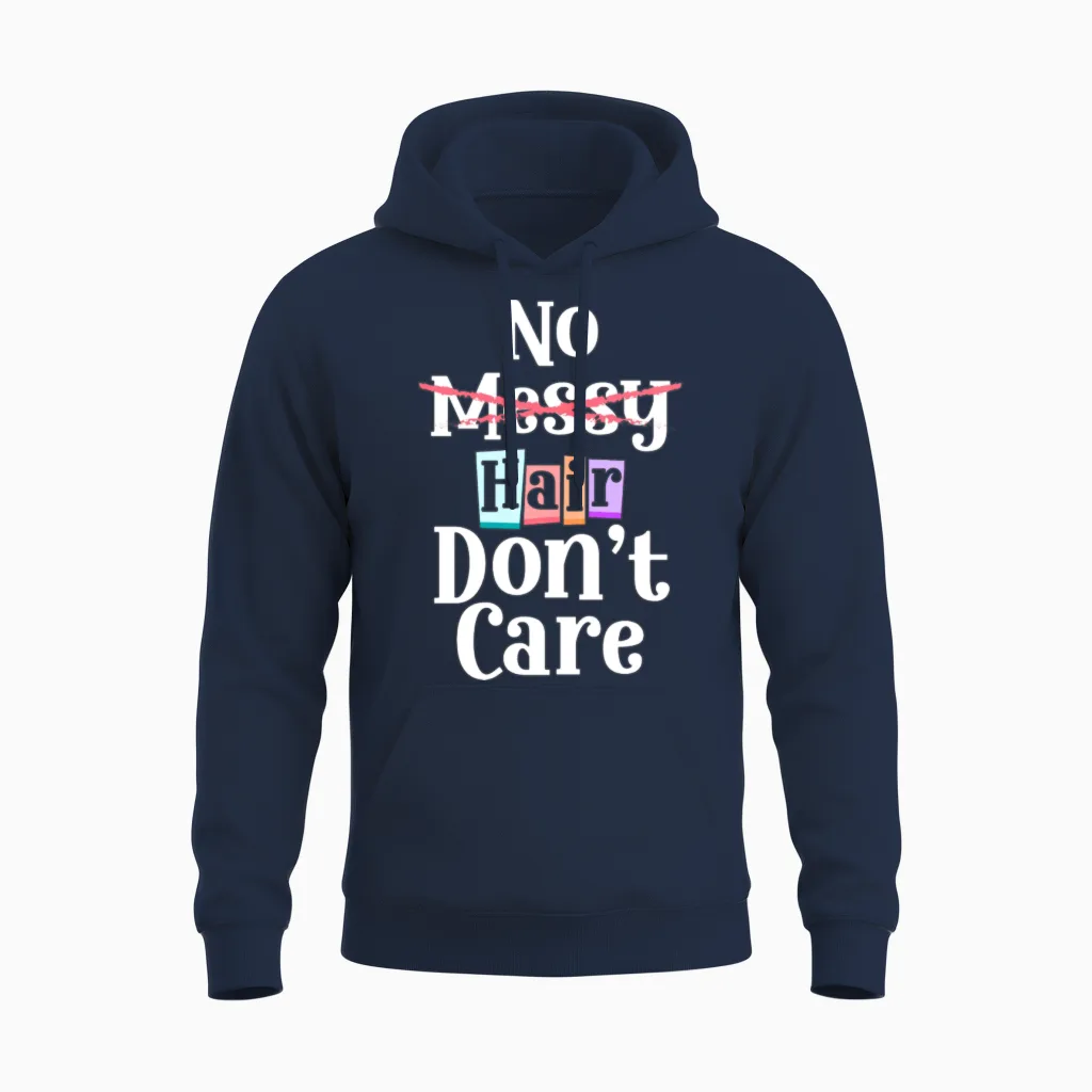 Bald New Hairstyle Man Hair Unisex Hoodie in Navy