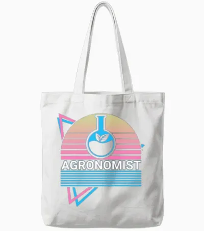 Agronomist Agronomy Retro Tote Bags - White