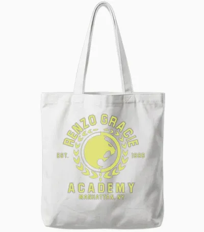 Renzo Gracie Jiu Jitsu Tote Bags - White