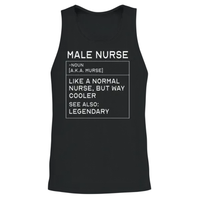 Male Nurse Definition Registered Nurse for Men Unisex Tank Top - Black