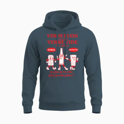 Feria Ambiance Fête Bayonne Dax Basque Humour Aperitif Alcohol Unisex Hoodie - Dark Heather