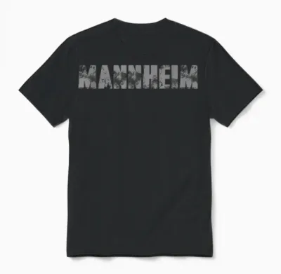 Cooles Retro Mannheim Unisex T-Shirt - Black