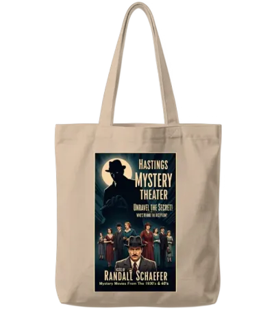Hastings Mystery Theater - Movie Tote Bags - Natural
