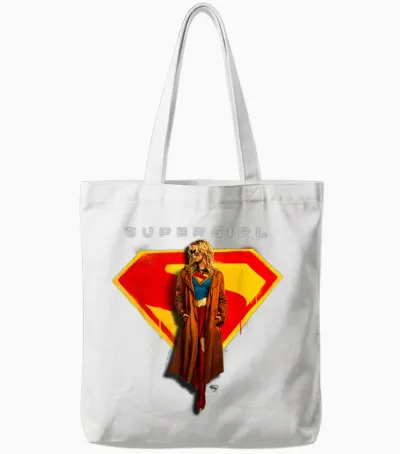 Supergirl 2026 Hanging Around Tote Bags - White